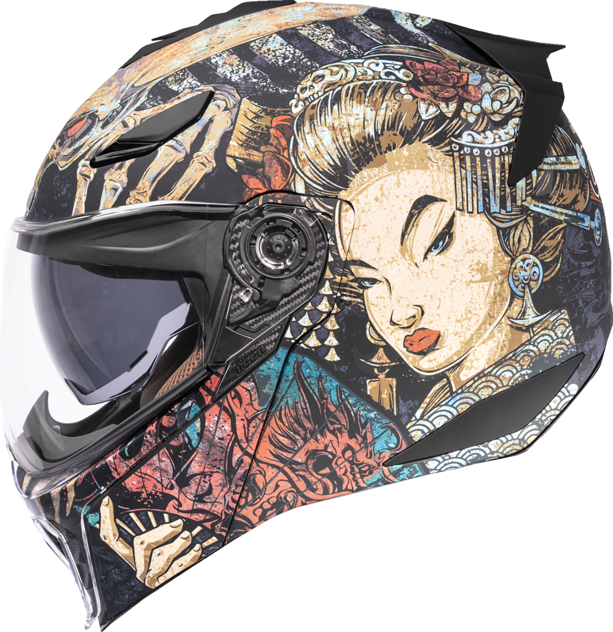 ICON Threshold™ Modular Helmet - Odokuro - Black - XL 0100-2718