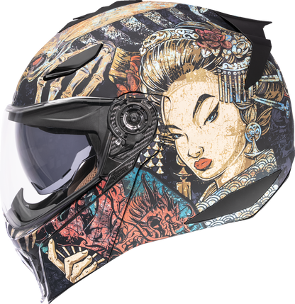 ICON Threshold™ Modular Helmet - Odokuro - Black - 2XL 0100-2719
