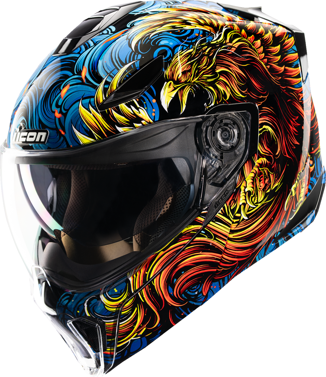 ICON Threshold™ Modular Helmet - Burn Birdie Burn - Blue - Medium 0100-2723