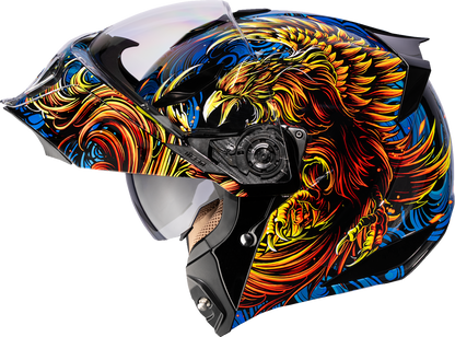 ICON Threshold™ Modular Helmet - Burn Birdie Burn - Blue - Medium 0100-2723