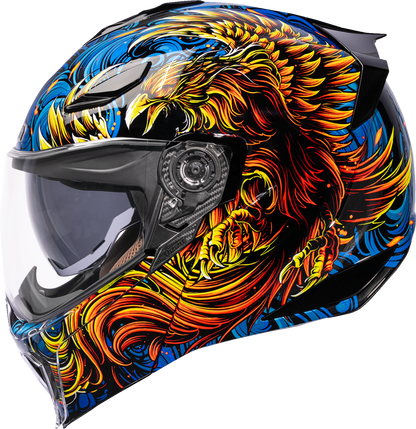 ICON Threshold™ Modular Helmet - Burn Birdie Burn - Blue - XL 0100-2725