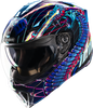 ICON Threshold™ Modular Helmet - Synthwave Lazer Cobra - Blue - Medium 0100-2730
