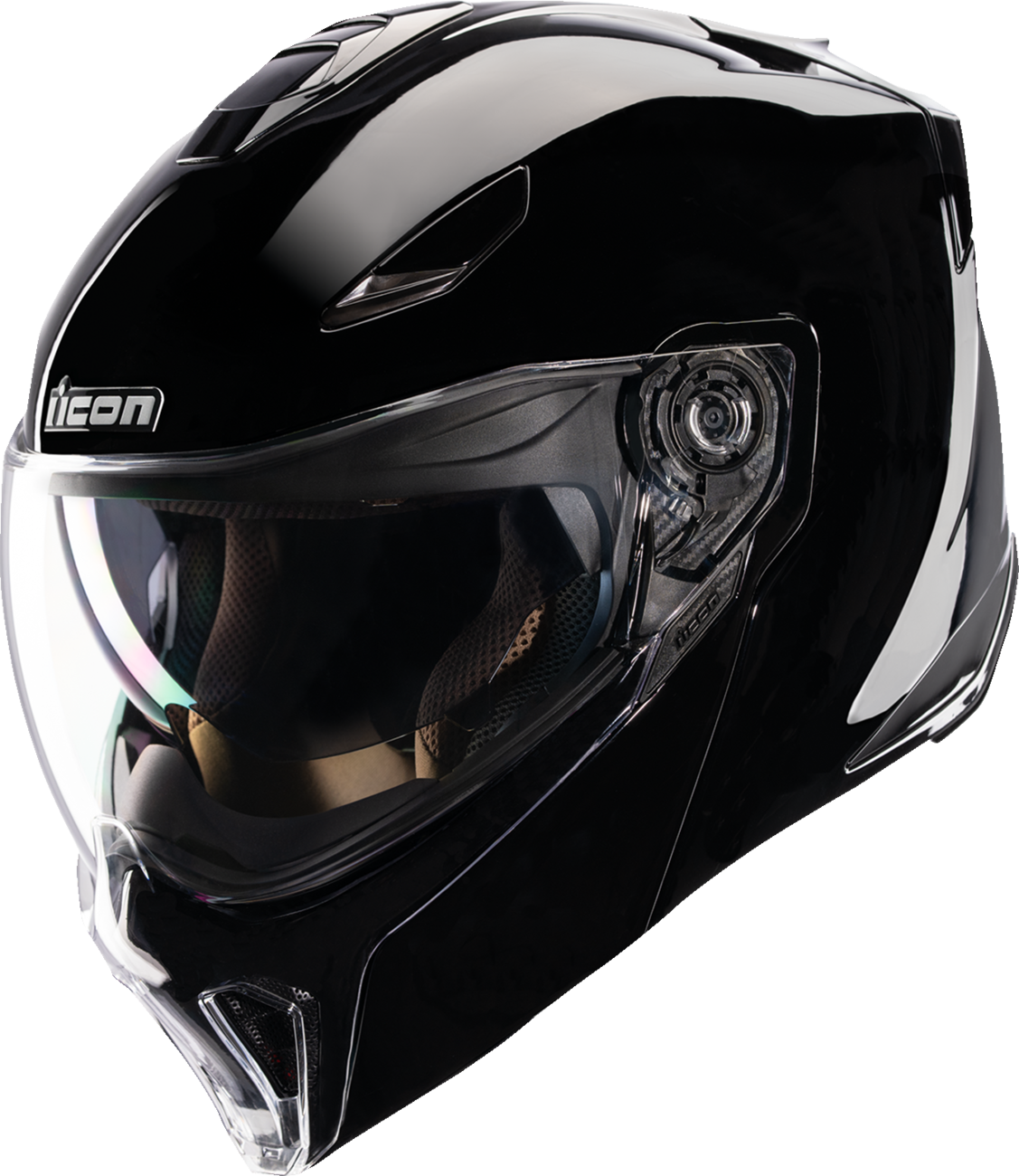 ICON Threshold™ Modular Helmet - Solid - Gloss Black - XS 0100-2811