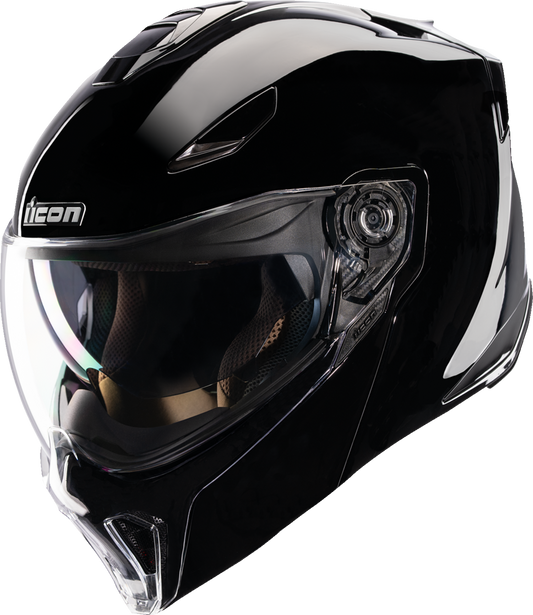 ICON Threshold™ Modular Helmet - Solid - Gloss Black - Large 0100-2814
