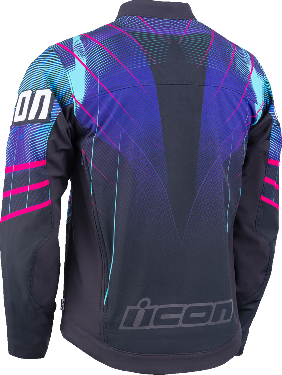 ICON Synthwave Merc3 Lazer Cobra™ Jacket - Black - XL 2820-7783