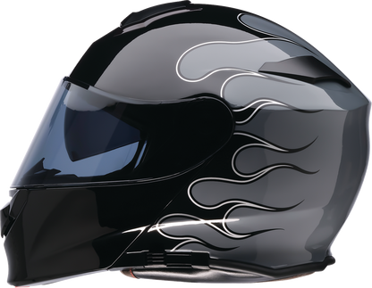 Z1R Solaris 2.0 Modular Helmet - Flame - Black/Gray - 3XL 0100-2841