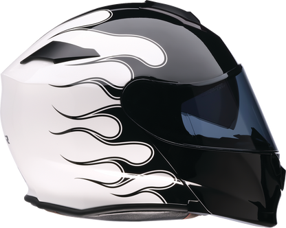 Z1R Solaris 2.0 Modular Helmet - Flame - Black/White - 4XL 0100-2840