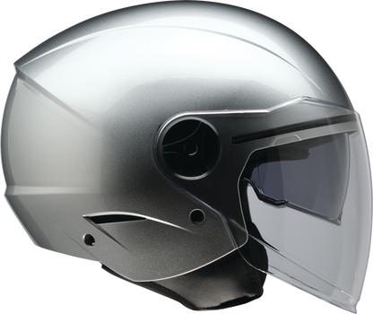 Z1R Scuzzi Helmet - Solid - Silver - Medium 0104-3613