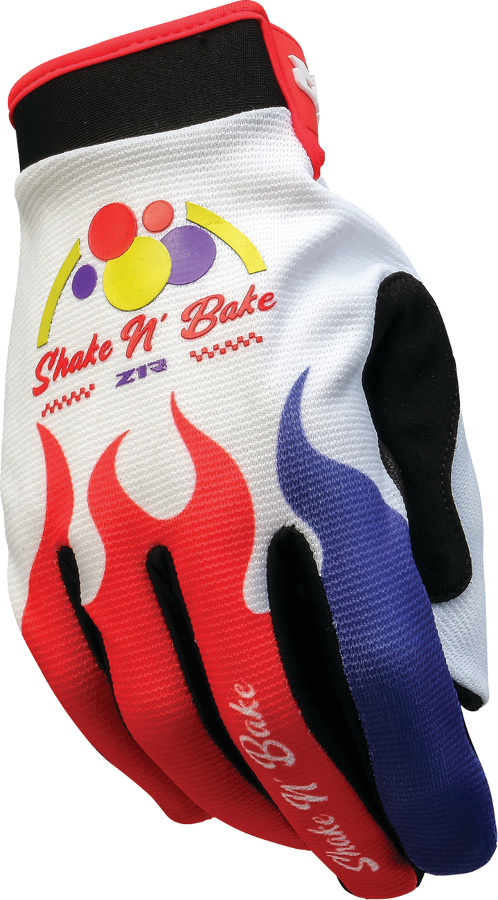 Z1R Z1R Shake N' Bake Moto Gloves - Red/White/Black - XS 33015421