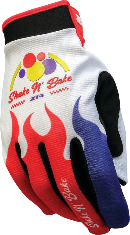 Z1R Z1R Shake N' Bake Moto Gloves - Red/White/Black - XS 33015421