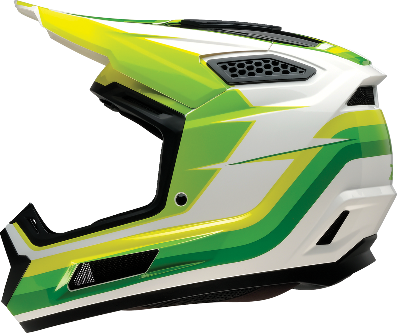 Z1R Dirt Maxx Helmet - Vortex - White/Green - XL 0110-9733