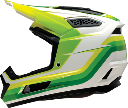 Z1R Dirt Maxx Helmet - Vortex - White/Green - XL 0110-9733