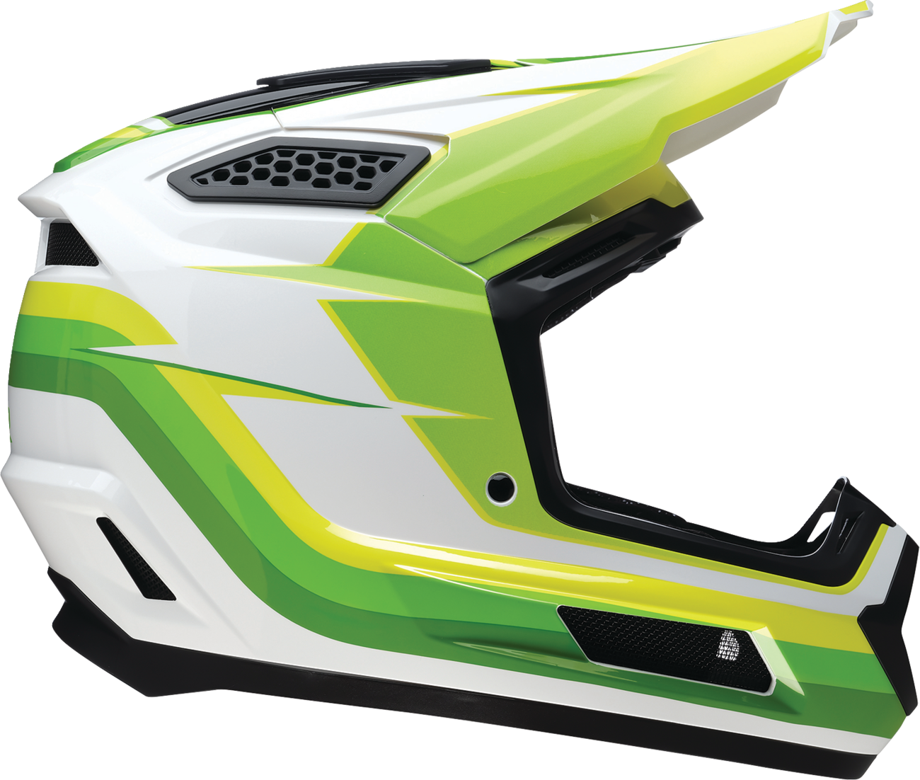 Z1R Dirt Maxx Helmet - Vortex - White/Green - XL 0110-9733