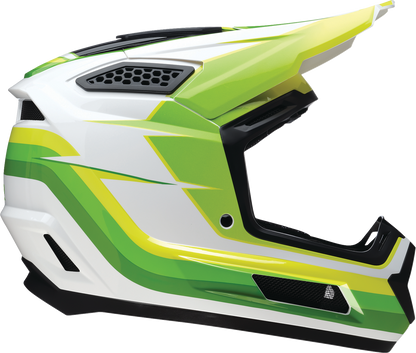 Z1R Dirt Maxx Helmet - Vortex - White/Green - XL 0110-9733
