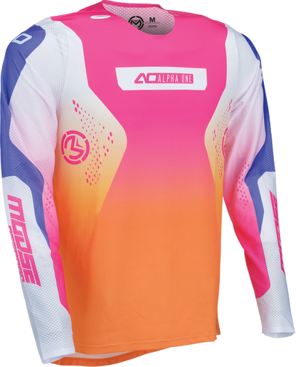 MOOSE OFFROAD Alpha One Jersey - Orange/Purple - Small 2910-8808