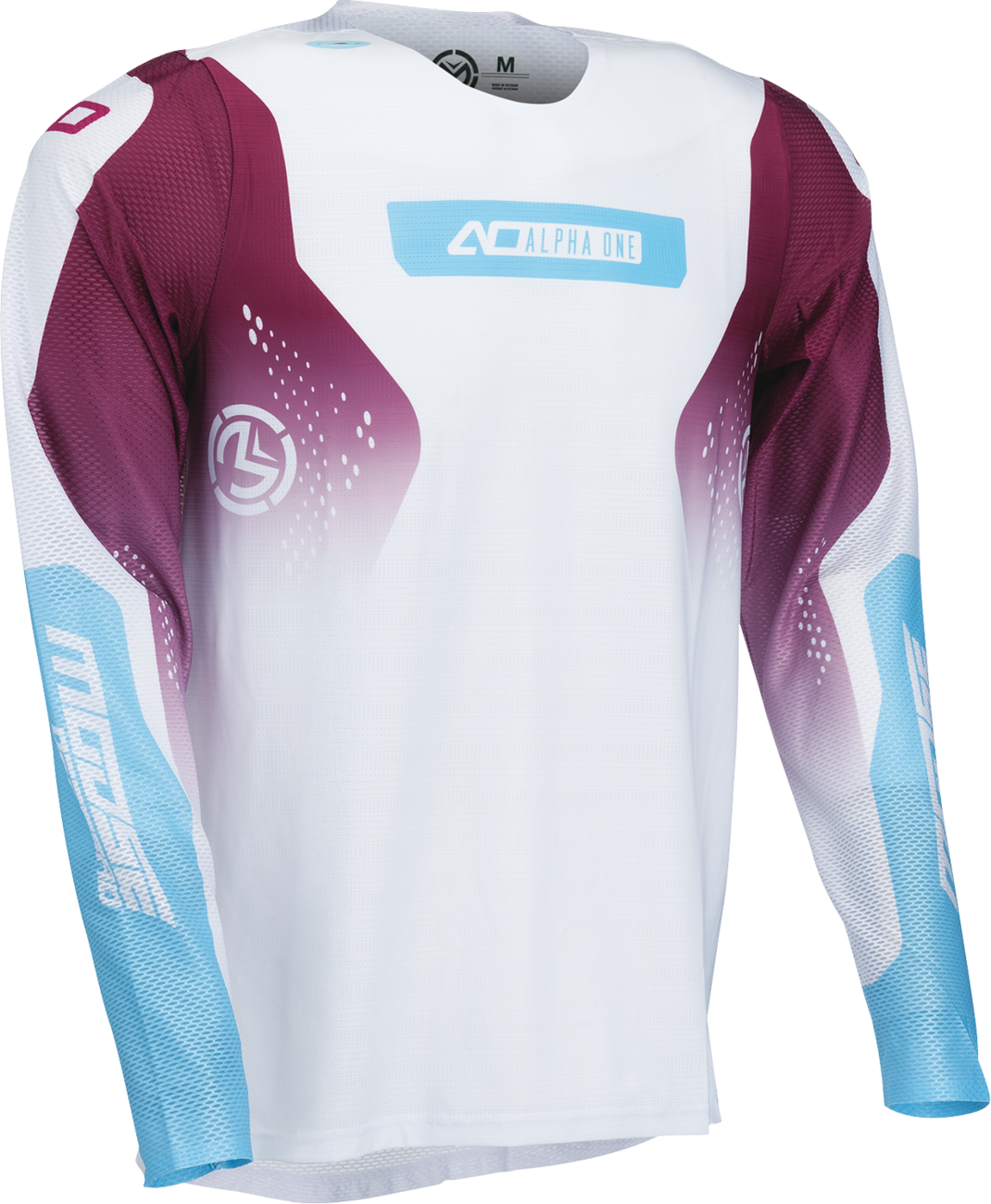 MOOSE OFFROAD Alpha One Jersey - White/Purple - Small 2910-8815