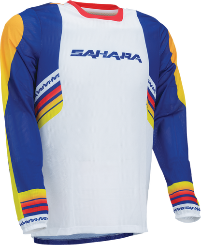 MOOSE OFFROAD Sahara Jersey - Blue/Orange - Large 2910-8782