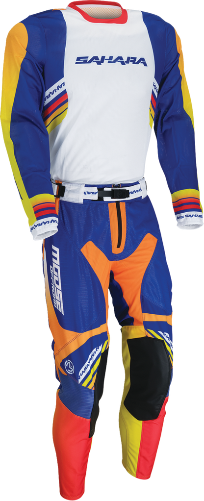 MOOSE OFFROAD Sahara Jersey - Blue/Orange - Large 2910-8782