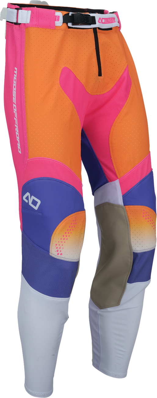 MOOSE OFFROAD Alpha One Pants - Orange/Purple - US 28 Slim 2901-12944