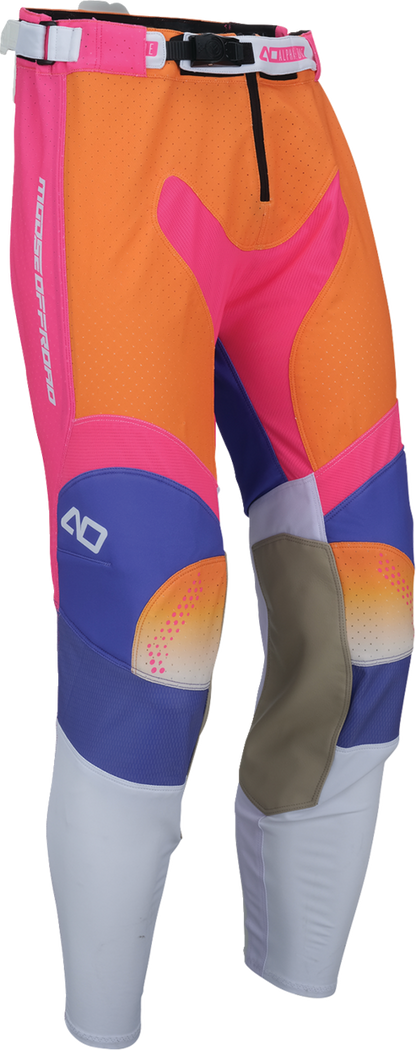 MOOSE OFFROAD Alpha One Pants - Orange/Purple - US 28 Slim 2901-12944