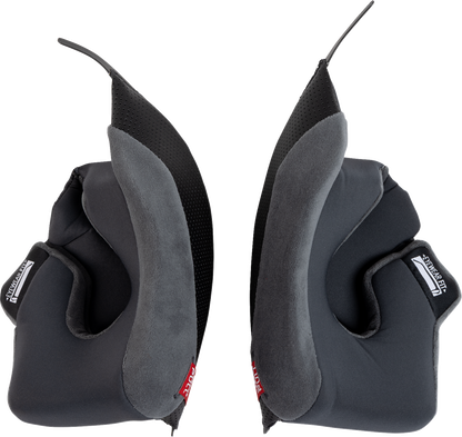 AGV K7 Cheek Pads - Gray/Black - 45 mm 2018500150-629-N
