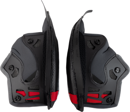 AGV K7 Cheek Pads - Gray/Black - 10 mm 2018500147-629-N
