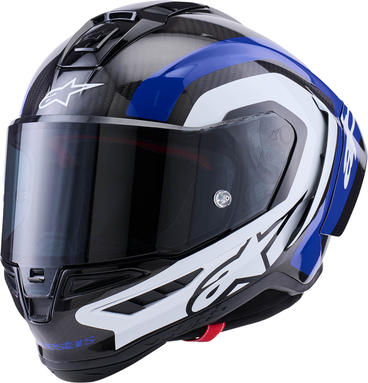 ALPINESTARS Supretech R10 Helmet - 22.06 - Arius - Gloss Black/White/Blue - XS 8203926-1647-XS