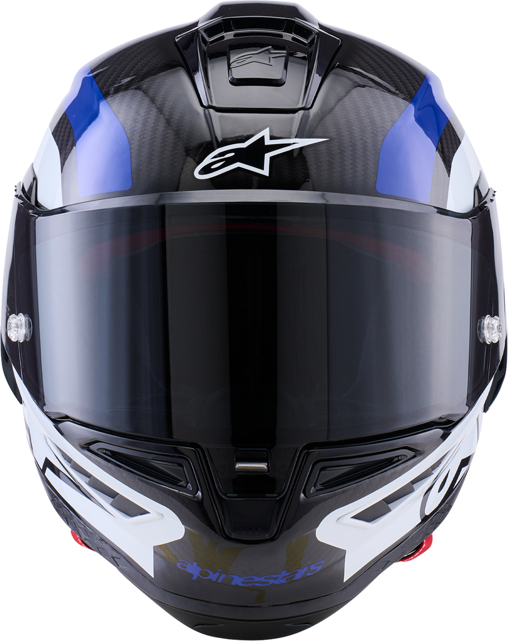ALPINESTARS Supretech R10 Helmet - 22.06 - Arius - Gloss Black/White/Blue - XS 8203926-1647-XS