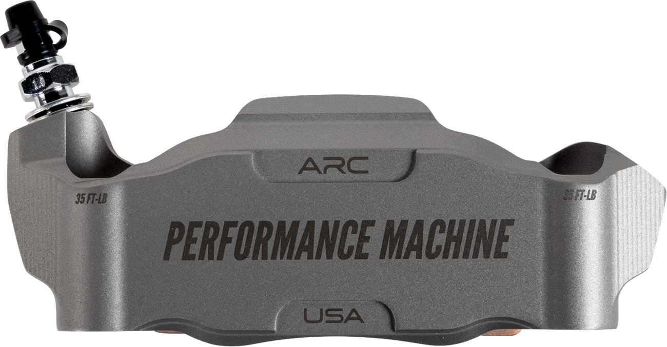 PERFORMANCE MACHINE (PM) Radial Mount Caliper - Front Left - Gunmetal Gray 0052-2427-GYC