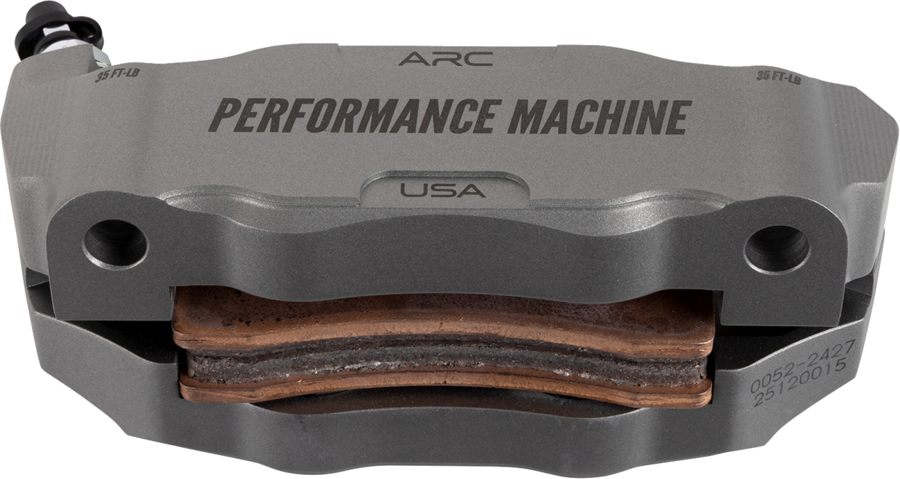 PERFORMANCE MACHINE (PM) Radial Mount Caliper - Front Left - Gunmetal Gray 0052-2427-GYC