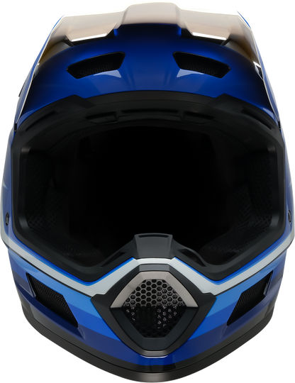 Z1R Dirt Maxx Helmet Vortex Blue/White XS - Injection Molded Polycarbonate Shell and Advanced Ventilation
