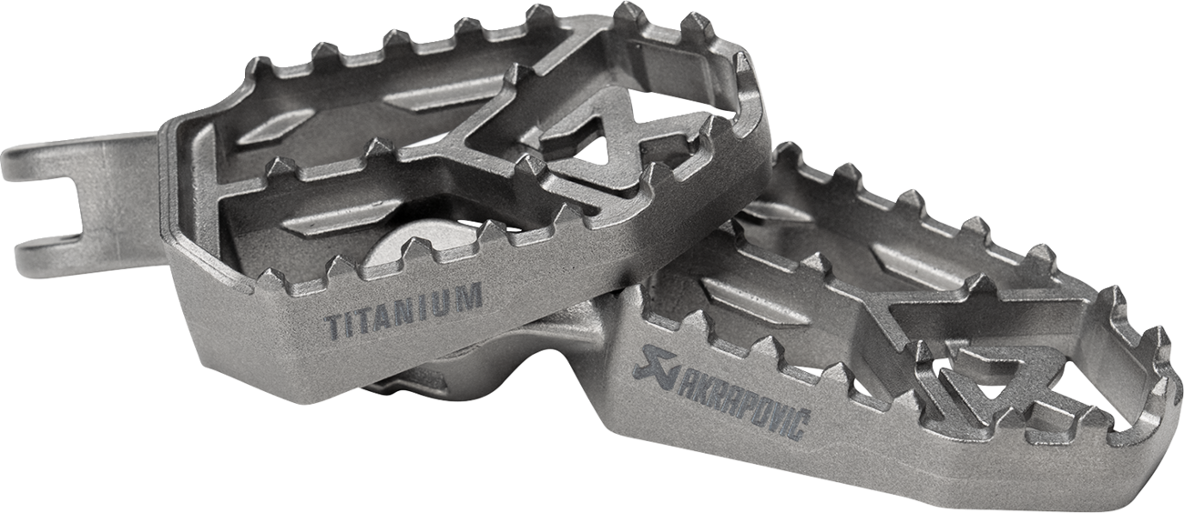 AKRAPOVIC Adventure Foot Pegs - Titanium - Ducati F-D12T1