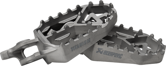 AKRAPOVIC Adventure Foot Pegs - Titanium - Honda F-H11T1