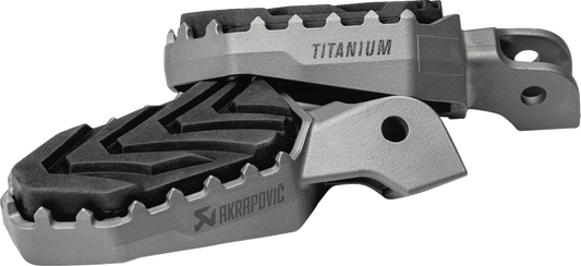 AKRAPOVIC Adventure Foot Pegs - Titanium - BMW F-BM13T1