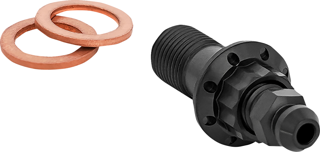 ARLEN NESS Banjo Bolt with Bleeder - 10 mm - Black 300-822