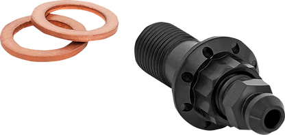 ARLEN NESS Banjo Bolt with Bleeder - 10 mm - Black 300-822