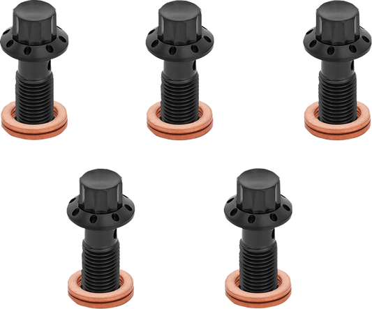 ARLEN NESS Banjo Bolt 5-Pack - M10x1.0 - Black 300-858