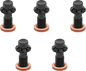 ARLEN NESS Banjo Bolt 5-Pack - 3/8"-24 - Black 300-855