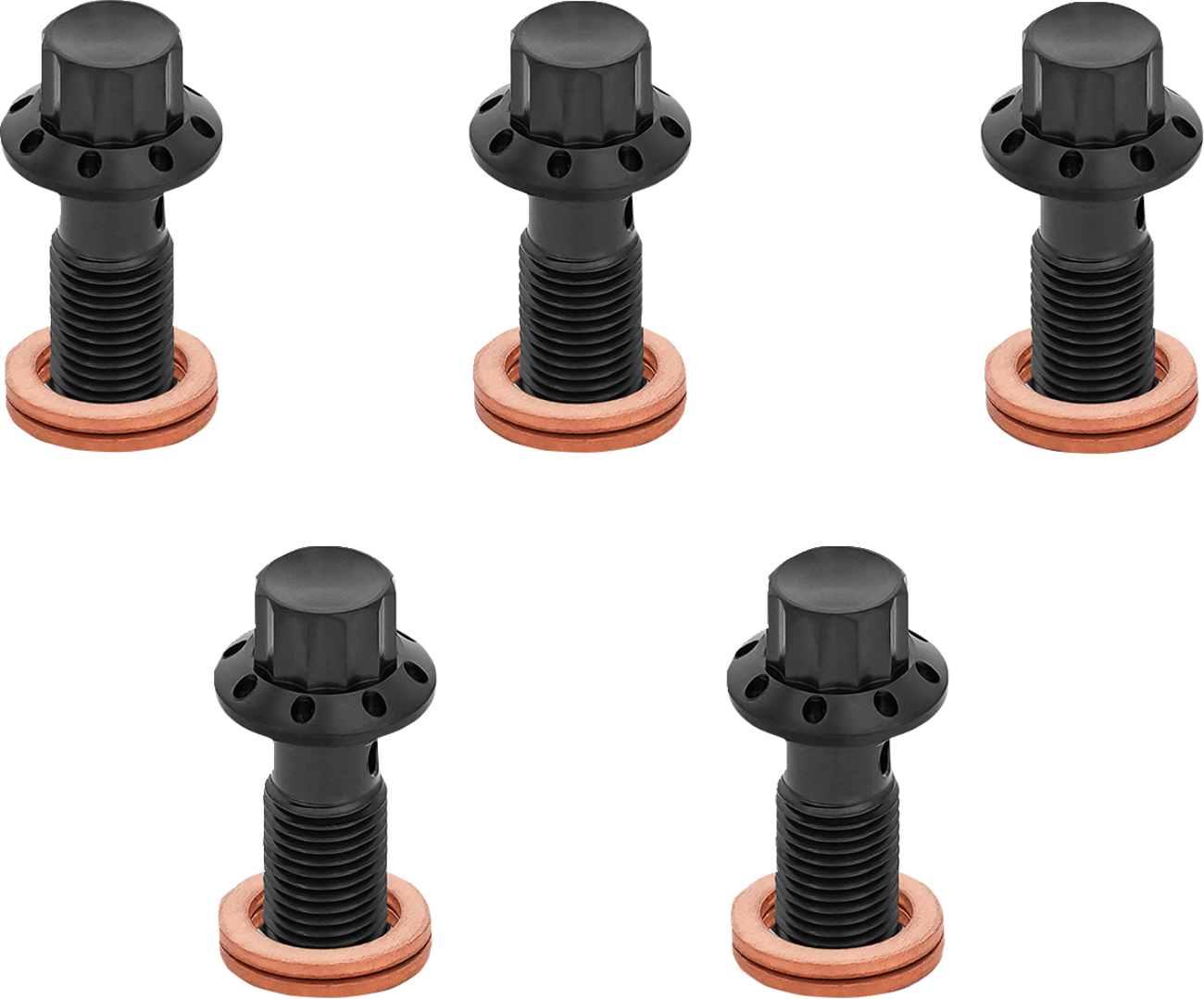 ARLEN NESS Banjo Bolt 5-Pack - M10x1.25 - Black 300-861