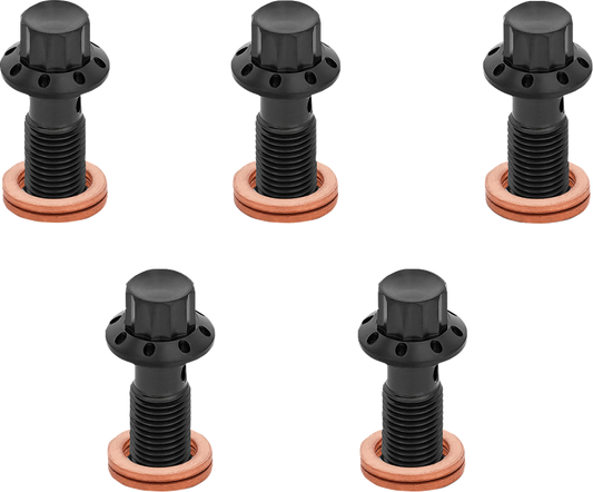 ARLEN NESS Banjo Bolt 5-Pack - M10x1.25 - Black 300-861