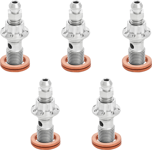 ARLEN NESS Banjo Bolt 5-Pack - 10mm - Polished 300-866