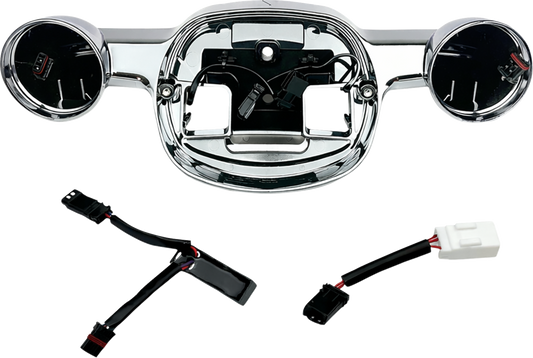 CUSTOM DYNAMICS Taillight Baseplate - Chrome - '22-'25 FXRST/FXLRS TL-TS-BASE-ST-C