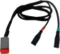 CUSTOM DYNAMICS CarPlay Y-Harness - USB-C - Indian CD-IND-USBC-Y
