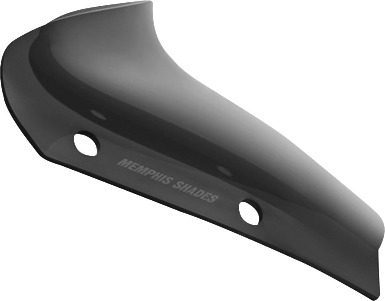 MEMPHIS SHADES Spoiler Windshield - 2" - Dark Black Smoke - FLHX MEP88610