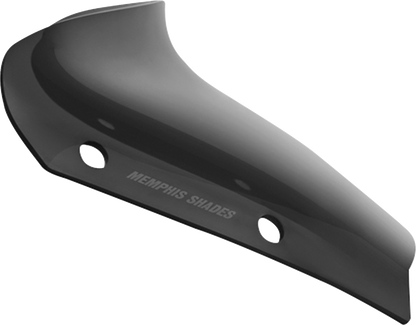 MEMPHIS SHADES Spoiler Windshield - 2" - Dark Black Smoke - FLHX MEP88610