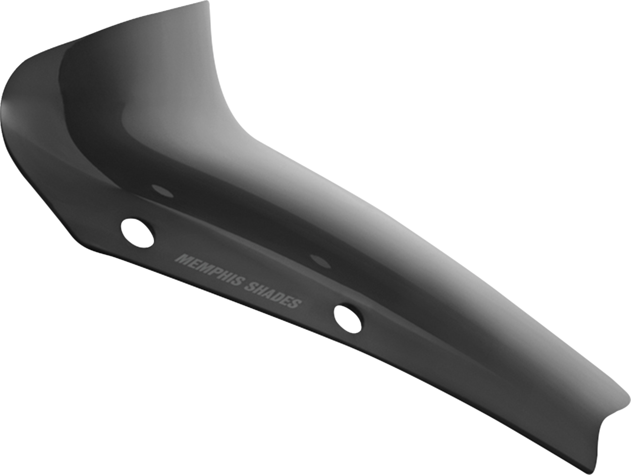 MEMPHIS SHADES Spoiler Windshield - 3" - Dark Black Smoke - FLHX MEP88710