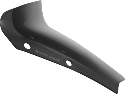 MEMPHIS SHADES Spoiler Windshield - 3" - Dark Black Smoke - FLHX MEP88710