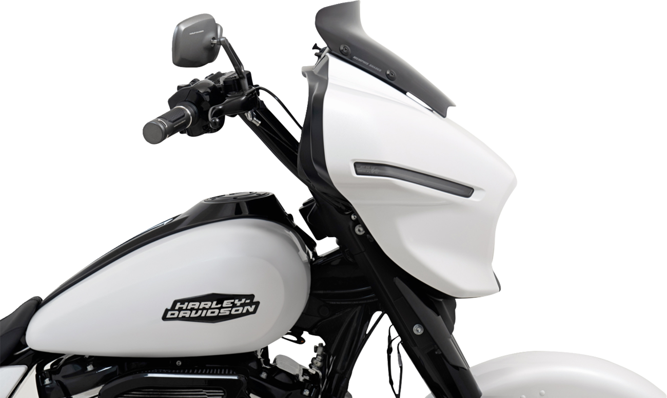 MEMPHIS SHADES Spoiler Windshield - 3" - Dark Black Smoke - FLHX MEP88710