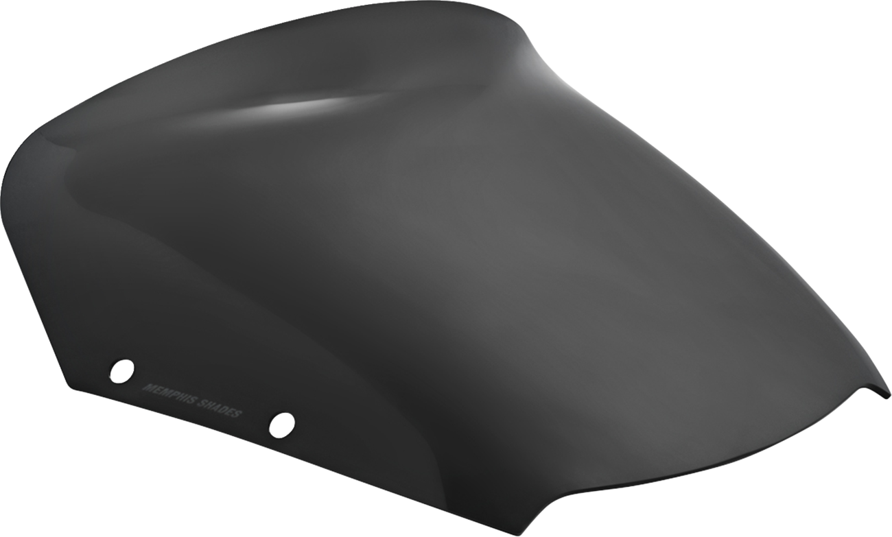 MEMPHIS SHADES Spoiler Windshield - 6" - Dark Black Smoke - FLHX MEP89010
