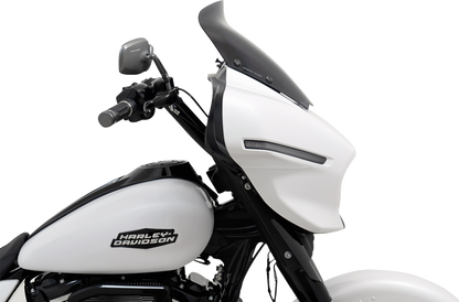 MEMPHIS SHADES Spoiler Windshield - 6" - Dark Black Smoke - FLHX MEP89010